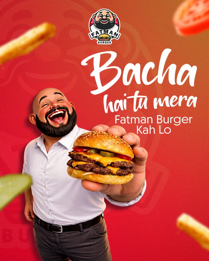 Social post for Fatman Burger