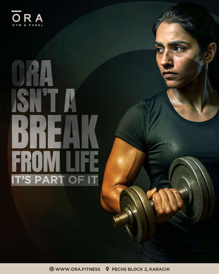 Social post for ORA Gym & Padel